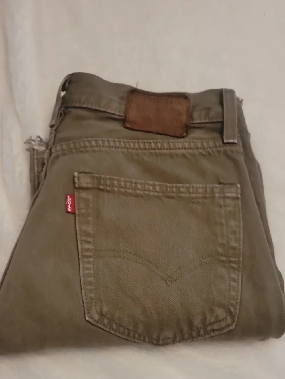 Levi's Vintage Big E Men's Green Straight Jeans with Red Tab